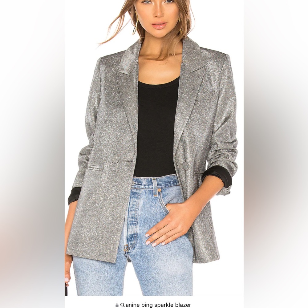 Like new Anine Bing Ace sparkle blazer! XS